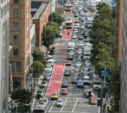 3rd Street bus lane in San Francisco. Photo: SFMTA
