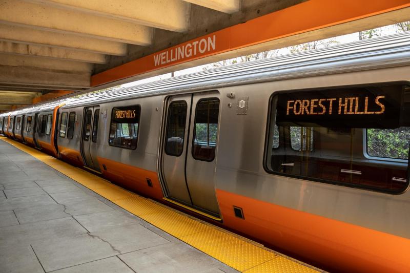 The MBTA's first new Orange Line train in over 30 years began serving riders on the morning of Wednesday, August 14, 2019. More trains are expected to enter service every few weeks until the entire fleet is replaced in 2022. Photo courtesy of the MBTA.