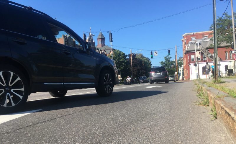 Pavement and motor vehicle waste heat are two of the major components of the "urban heat island" effect.