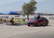 A study by AAA found that car companies' new pedestrian detection systems — which are supposed to automatically slow down cars before they smash into a huming being — don't work very well. Photo: AAA
