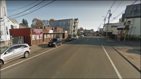 The section of Main Street in Brockton where a police officer struck and seriously injured a pedestrian with his police cruiser on the afternoon of Tuesday, Dec. 10, 2019.