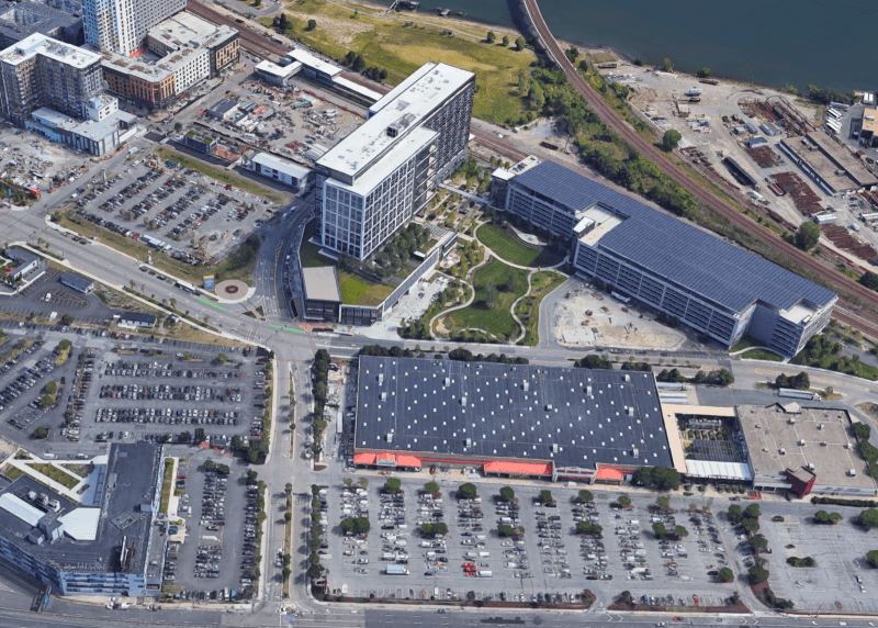 Parking lots at Assembly Station