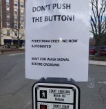 The Town of Brookline has deactivated beg buttons at 55 traffic signals across the town in response to the COVID-19 pandemic.