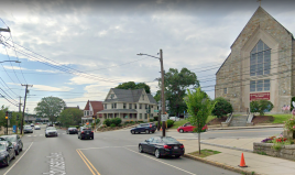 Massachusetts Avenue at Appleton Street in Arlington. Courtesy of Google Street View.