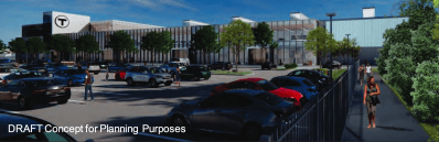 A rendering of a proposed new bus garage in Quincy, MA. Courtesy of the MBTA.