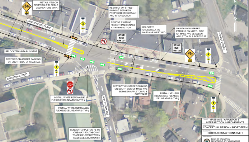 Appleton-Mass. Ave. safety improvements alternative 1