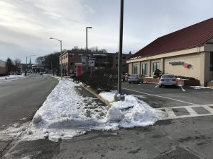 West Boylston St. sidewalk in Worcester