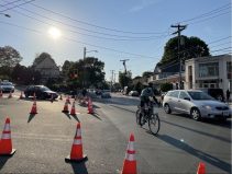 Bike on Massachusetts Ave. in Arlington