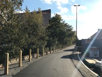 The Northern Strand Trail extension in Everett, looking south towards the Encore Casino and the Mystic River