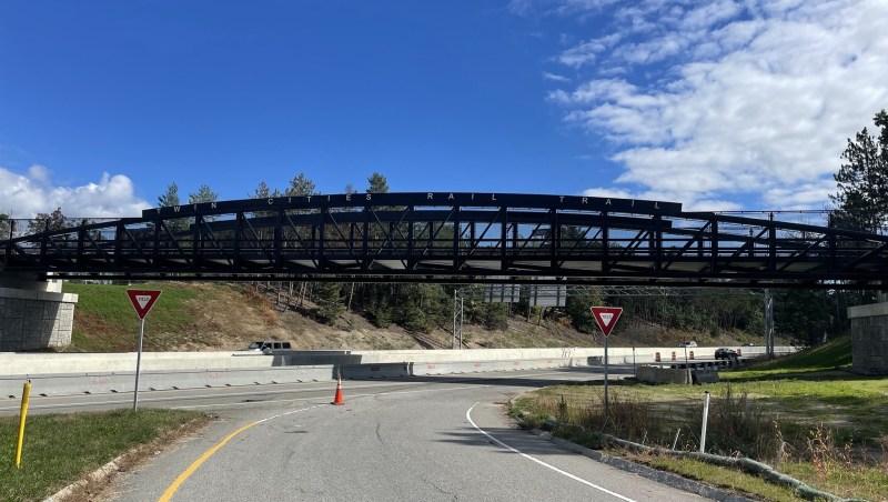 The new Twin Cities Rail Trail viaduct over Route 2 in Leominster. Courtesy of the Twin Cities Rail Trail Association.
